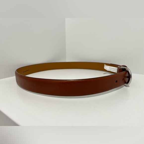 J. Crew Mens Leather round-buckle dress belt in Burnished Sienna size 34 - Picture 10 of 12